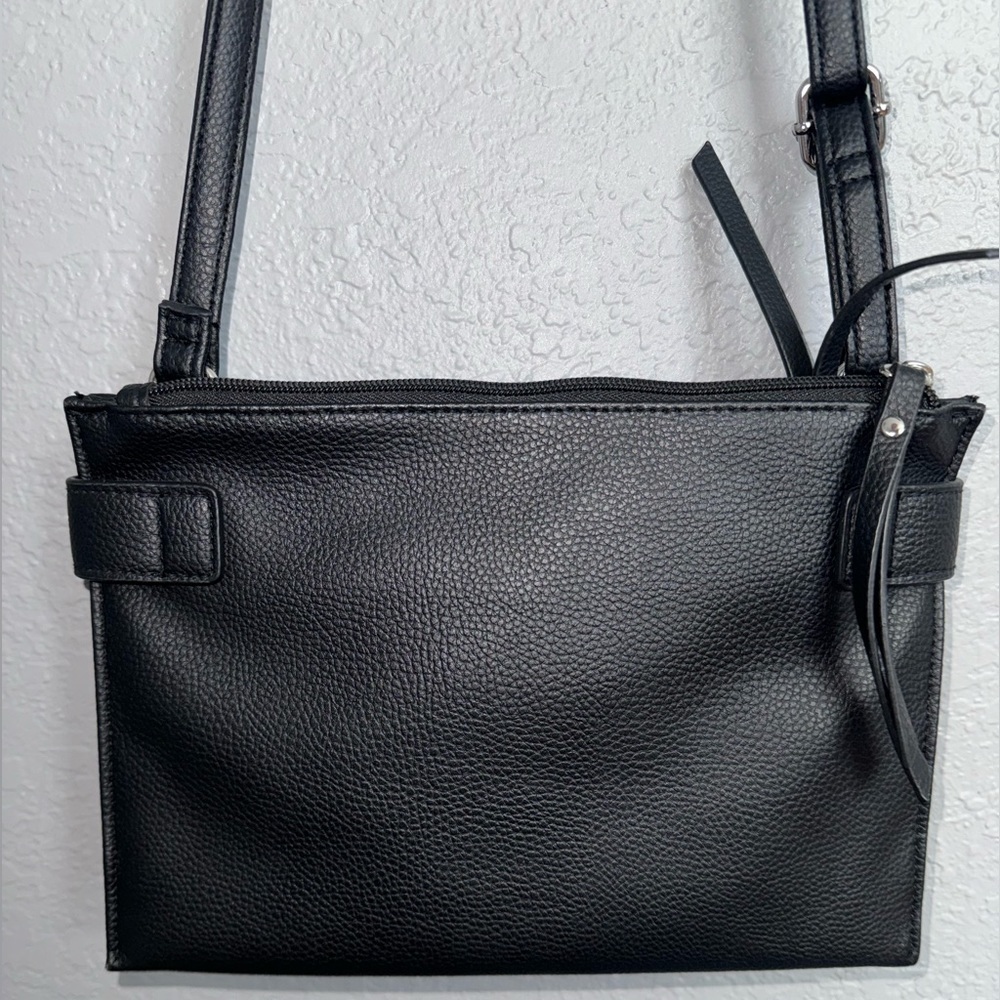 Rosetti black purse multiple compartments adjustable straps - Picture 9 of 15